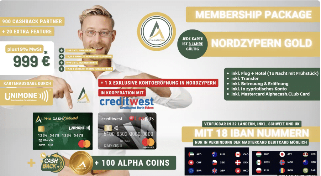 Alphacashclub Nord-Zypern Konto
